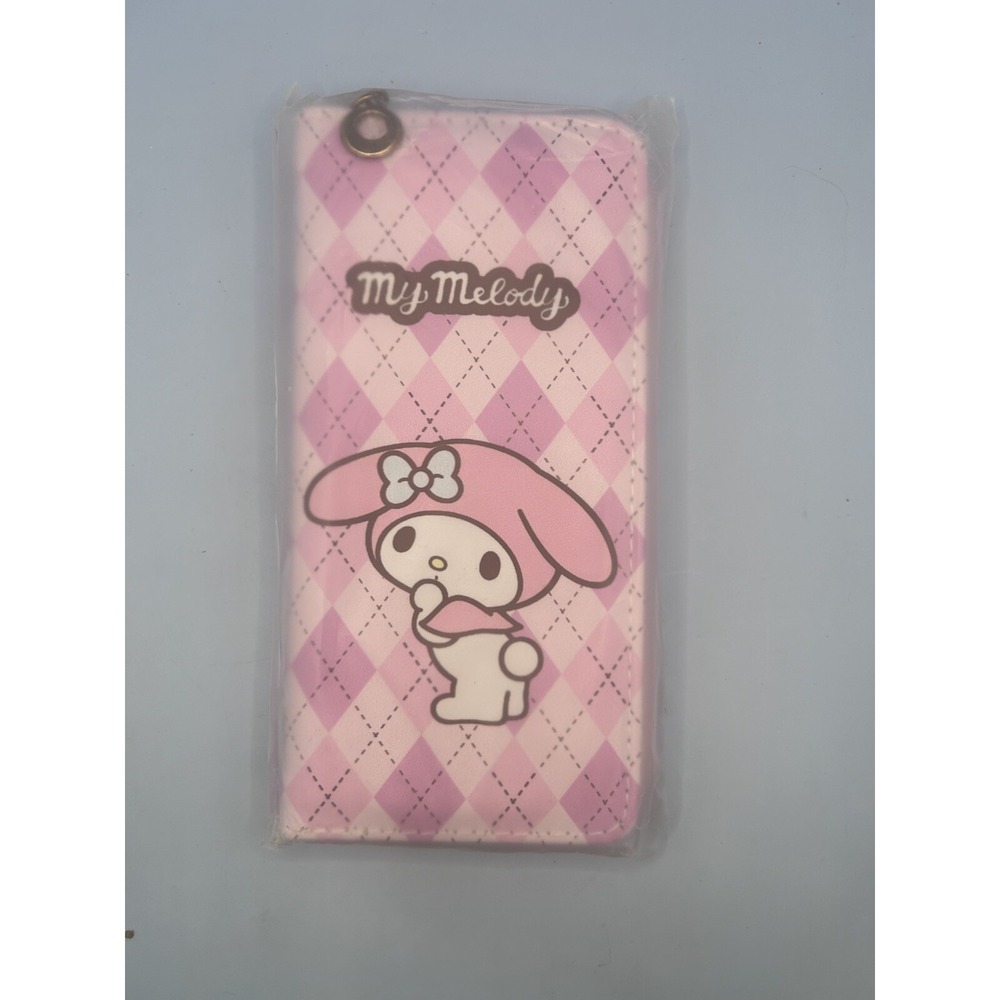NIP Sanrio My Melody Zip Wallet -Pink Plaid
